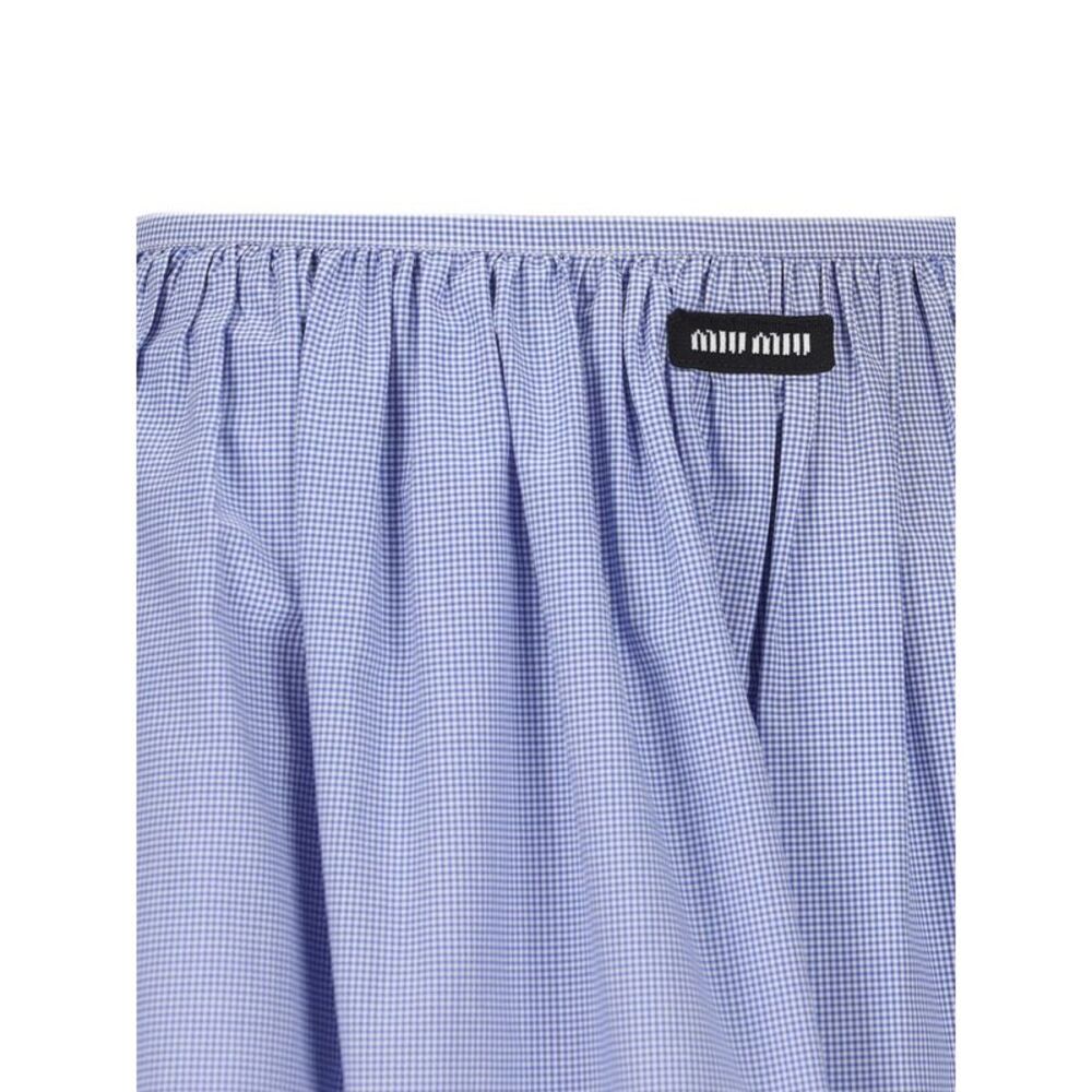 Miu Miu Women Cotton Midi Skirt - Picture 2 of 4